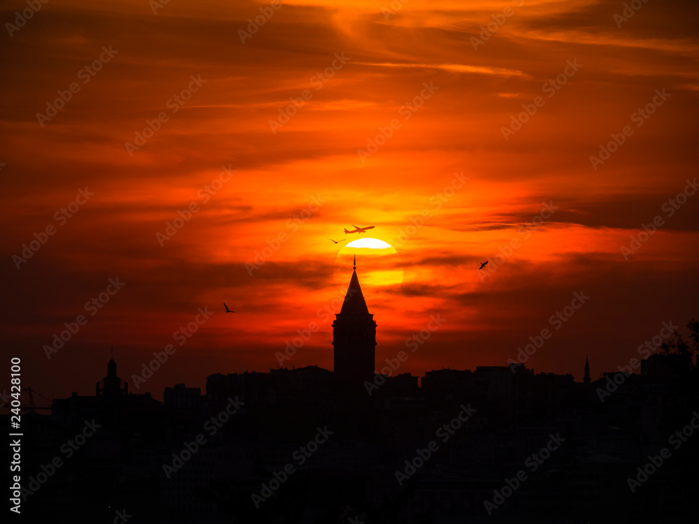 Sunset on Galata Tower
