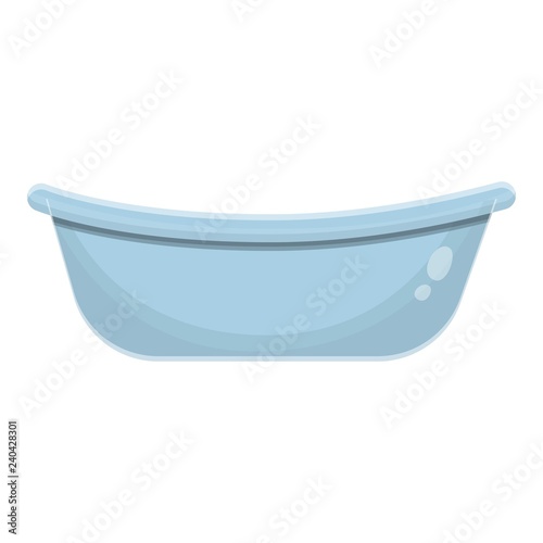 Kid bathtub icon. Cartoon of kid bathtub vector icon for web design isolated on white background