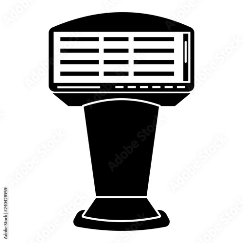 Newspaper vending machine icon. Simple illustration of newspaper vending machine vector icon for web design isolated on white background