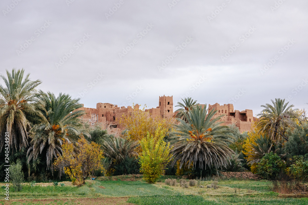City of Tinghir in Morocco