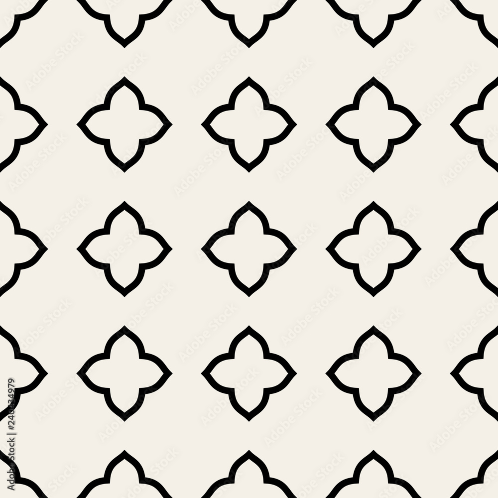 Fototapeta premium The geometric abstract pattern in Arabian style. Seamless vector background.