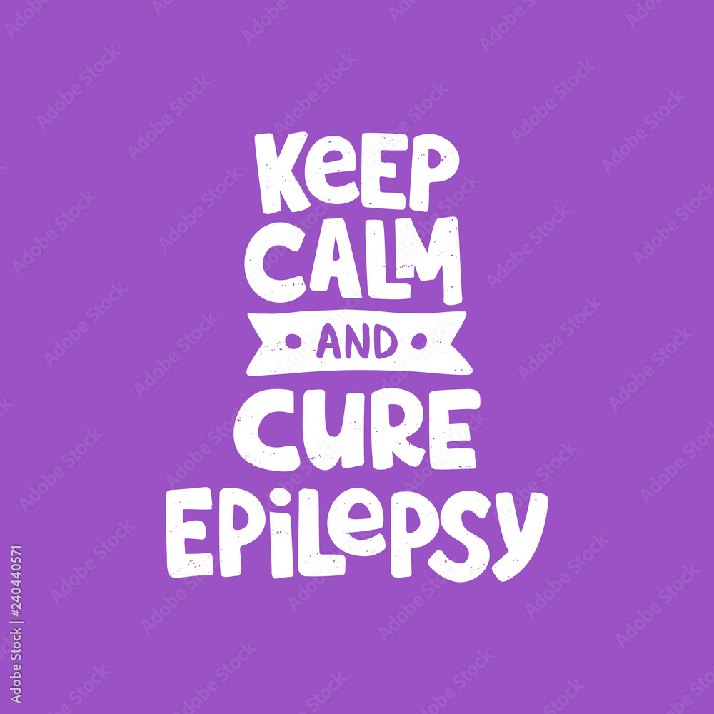 Epilepsy hand drawn lettering