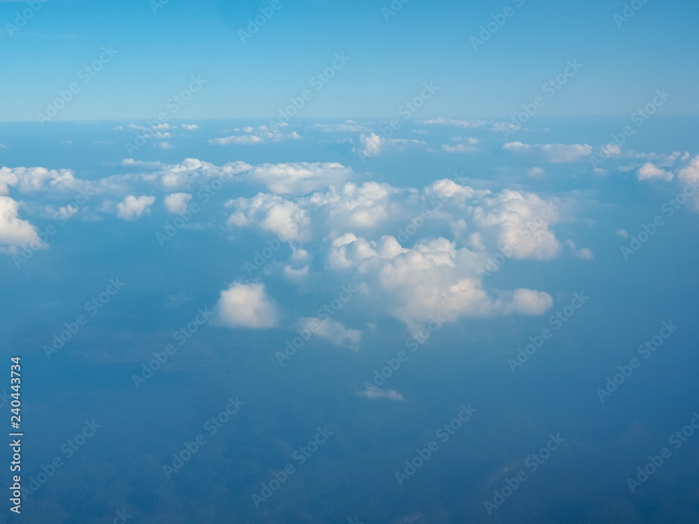 Fototapeta premium Sky view on the plane