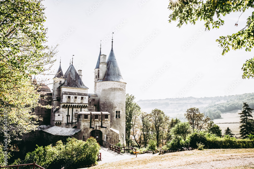 Chateau de Rochepot en Bourgogne, France