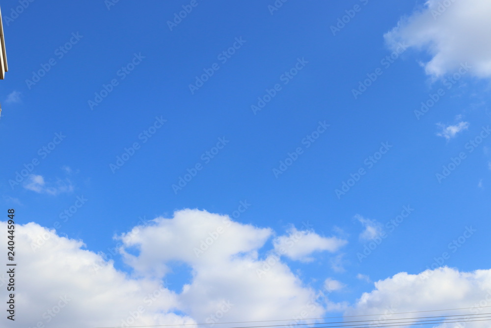 Fototapeta premium 青空と白い雲 
