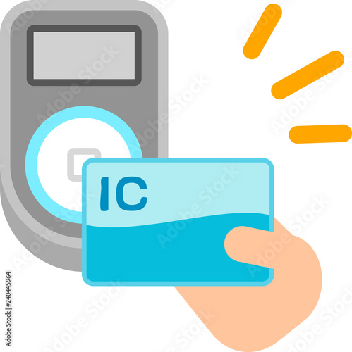 ICカードでの支払いのイメージ
