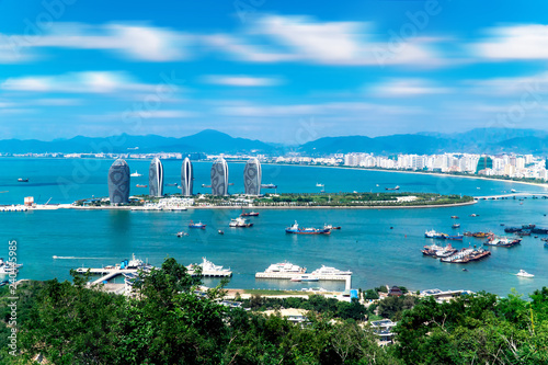 view of luhuitou mountain top photo