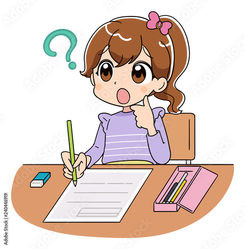 女の子　テスト
