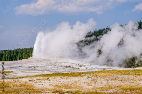 Old Faithful eruption