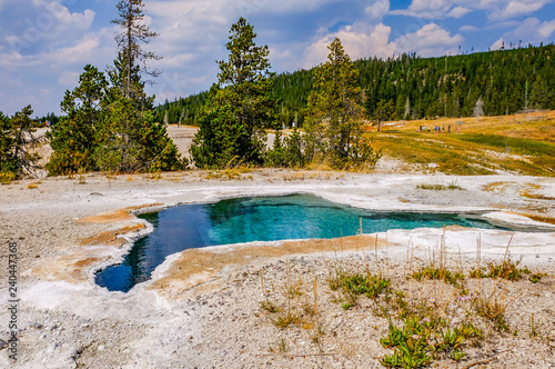 A thermal spring in Yellowstone