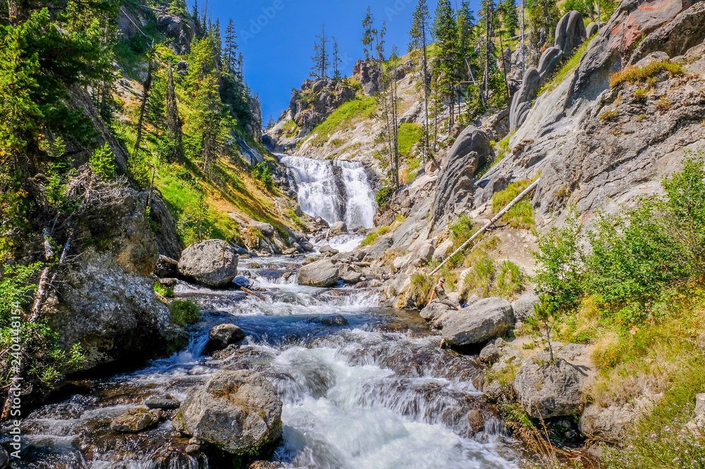Yellowstone River Waterfall