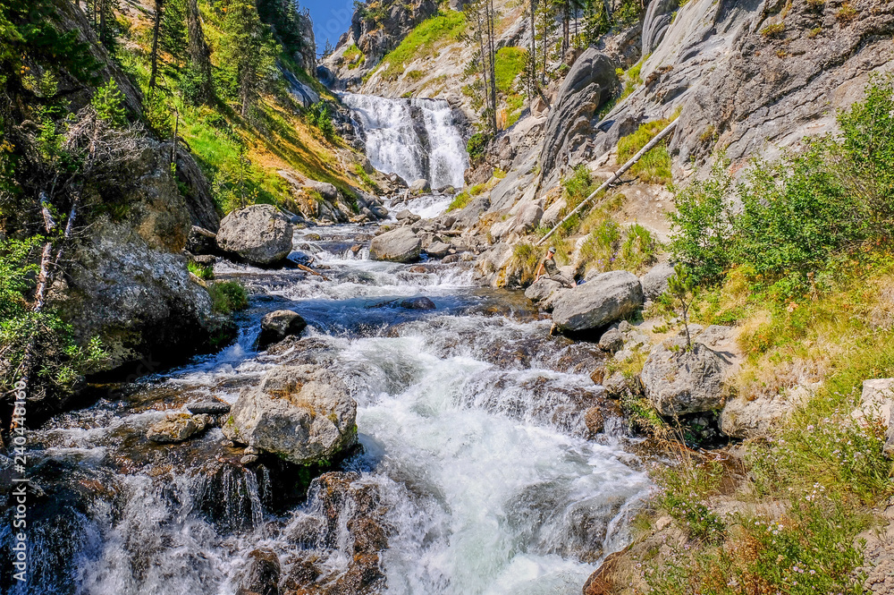 Yellowstone River Waterfall