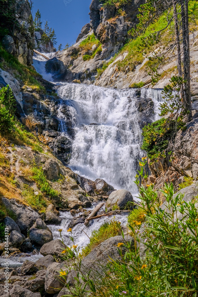 Yellowstone River Waterfall