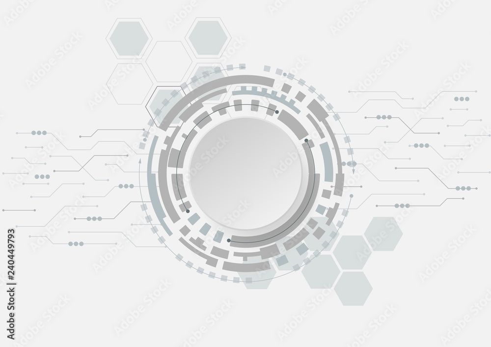 Abstract futuristic circle technology sci-fi background Hi-tech concept ,Vector Illustration Abstract futuristic circle technology sci-fi background Hi-tech concept ,Vector Illustration
