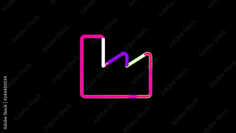 Circles gather in symbol industry factory. After it crumbles in a line and moves to the camera. Alpha channel black Circles gather in symbol industry factory. After it crumbles in a line and moves to the camera. Alpha channel black