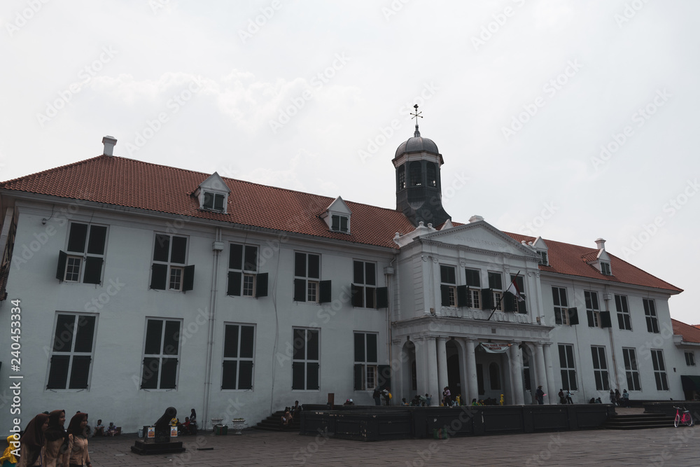 Jakarta History Museum building in Kota Tua Old Town Indonesia