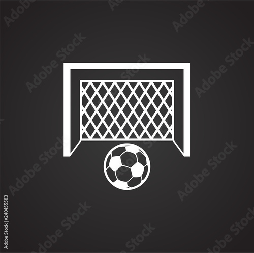 Soccer gate icon on white background for graphic and web design, Modern simple vector sign. Internet concept. Trendy symbol for website design web button or mobile app