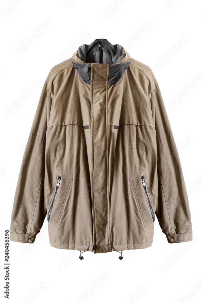 Khaki jacket isolated Khaki jacket isolated