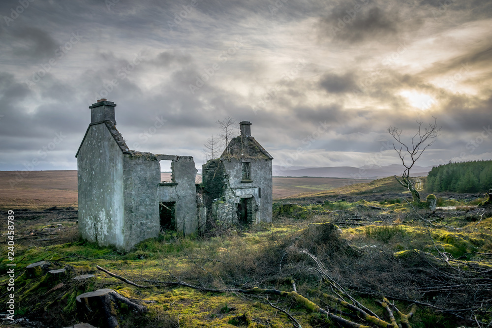 Fototapeta premium Forgotten Irish Farm House