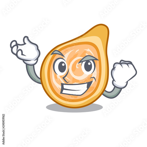 Successful snacks coxinha on a character plates