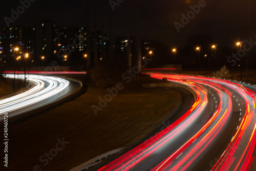 don valley parkway at night photo