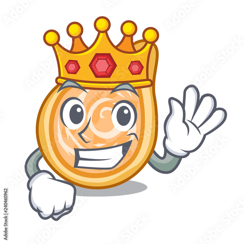 King chicken coxinha in shape a cartoon
