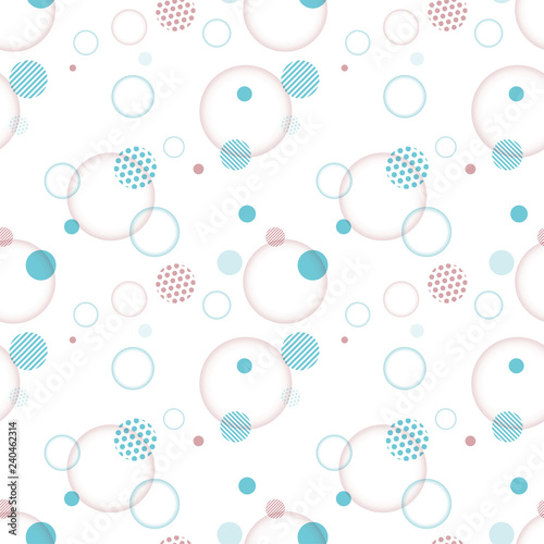 Cute geometric background. Seamless pattern.Vector. かわいい幾何学パターン