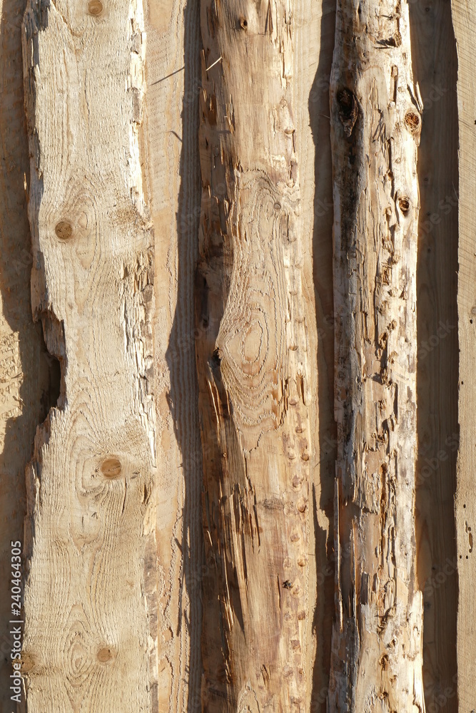 Naklejka premium Braune Holzbretter, Hintergrundbild, Textur