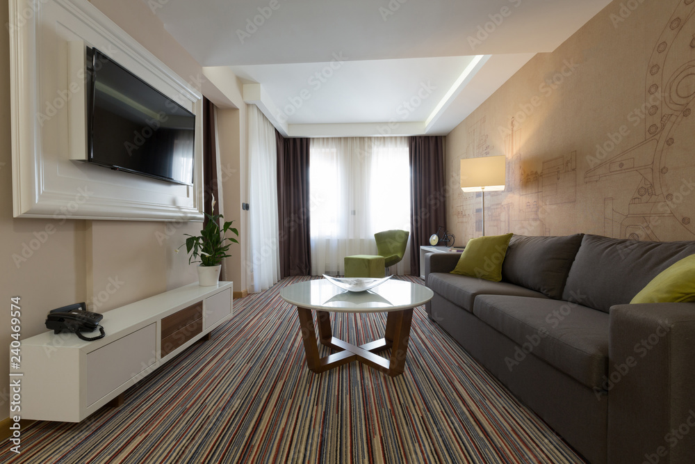 Fototapeta premium Interior of a hotel apartment
