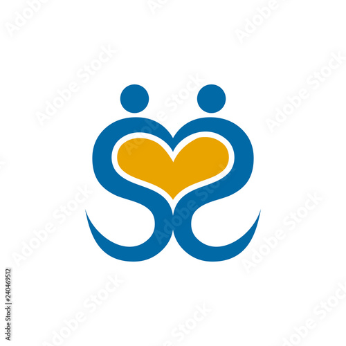 Free Download SS letter people heart logo 1 - GFXLoad