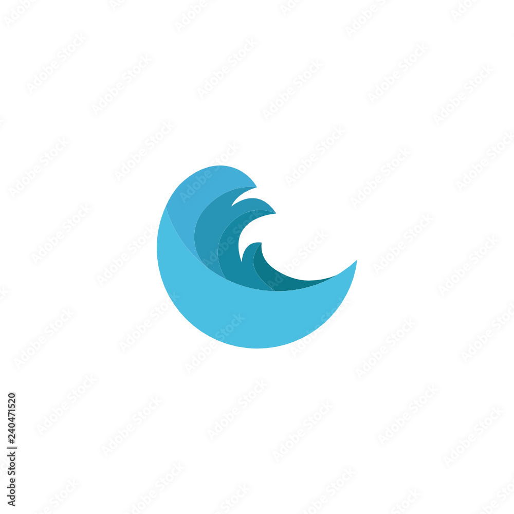 Abstract water logo for company Abstract water logo for company