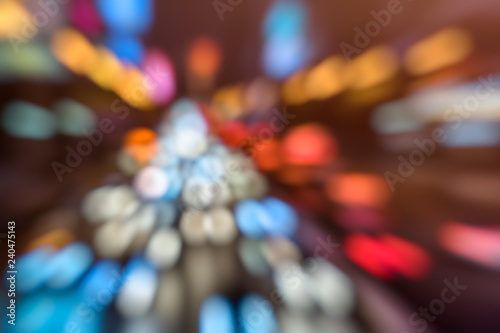 Wallpaper Mural City at night - blur photo, blurred background. Torontodigital.ca