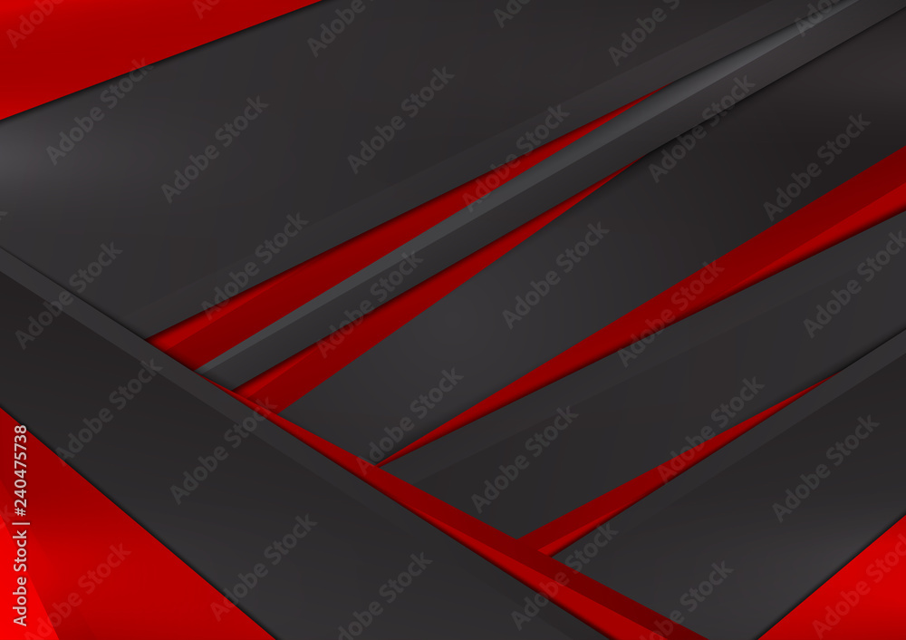 Black and red geometric abstract vector background with copy space Black and red geometric abstract vector background with copy space