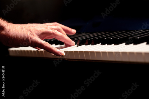Piano playing keyboard