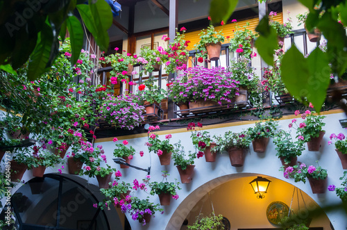 courtyard with Arab arches in Cordoba