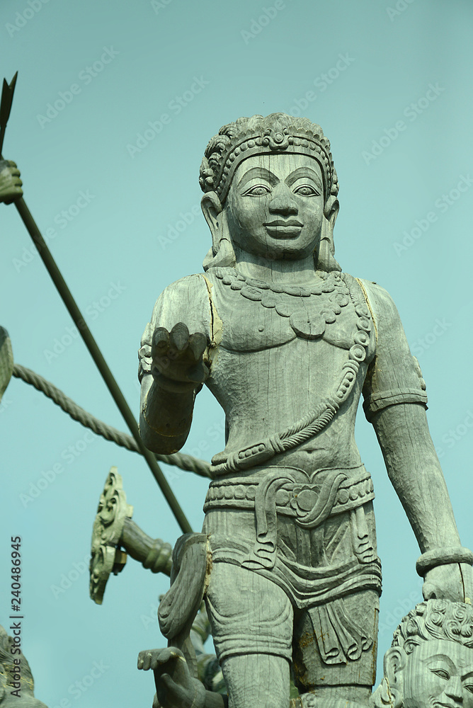 Fototapeta premium Holztempel, Sanctuary of truth, Naklua, Thailand