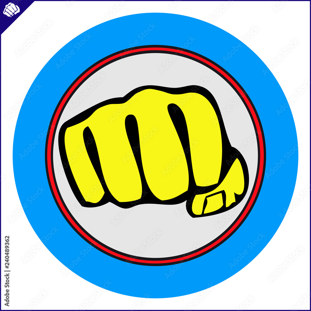 Martial art colored simbol design. Karate emblem. Martial art colored simbol design. Karate emblem.