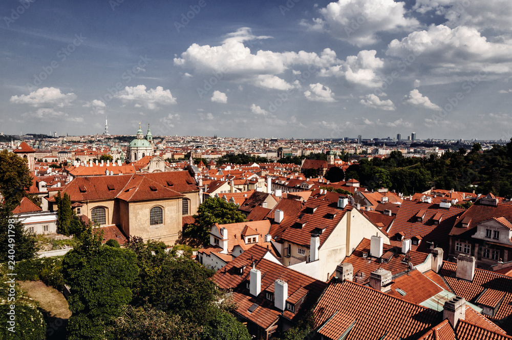 Prague rooftops