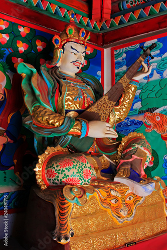 Buddhism gods sculpture in the Five Pagoda Temple, Hohhot city, Inner Mongolia autonomous region, China