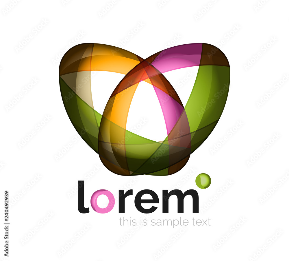 Abstract geometric business icon Abstract geometric business icon