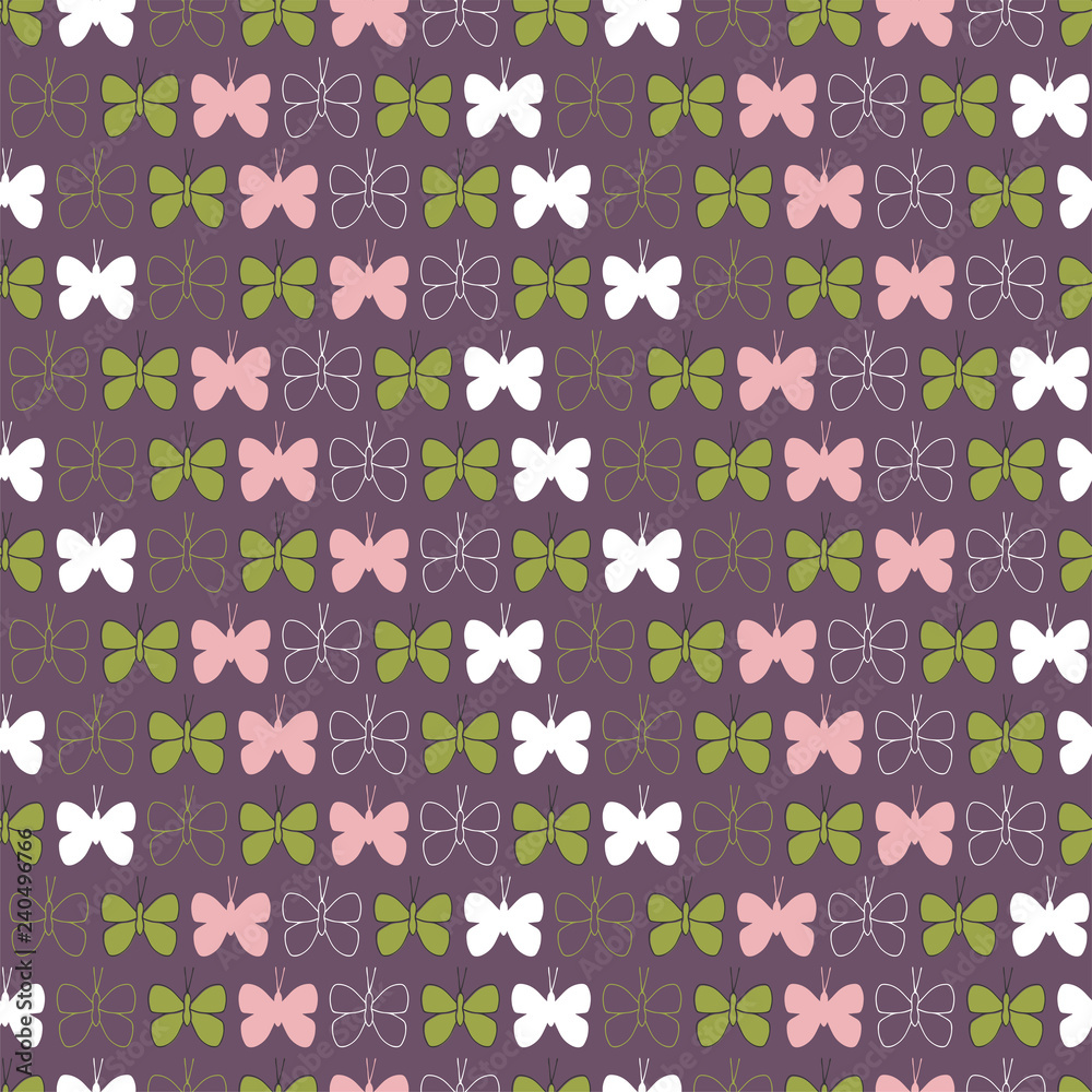 Butterflies seamless pattern Butterflies seamless pattern