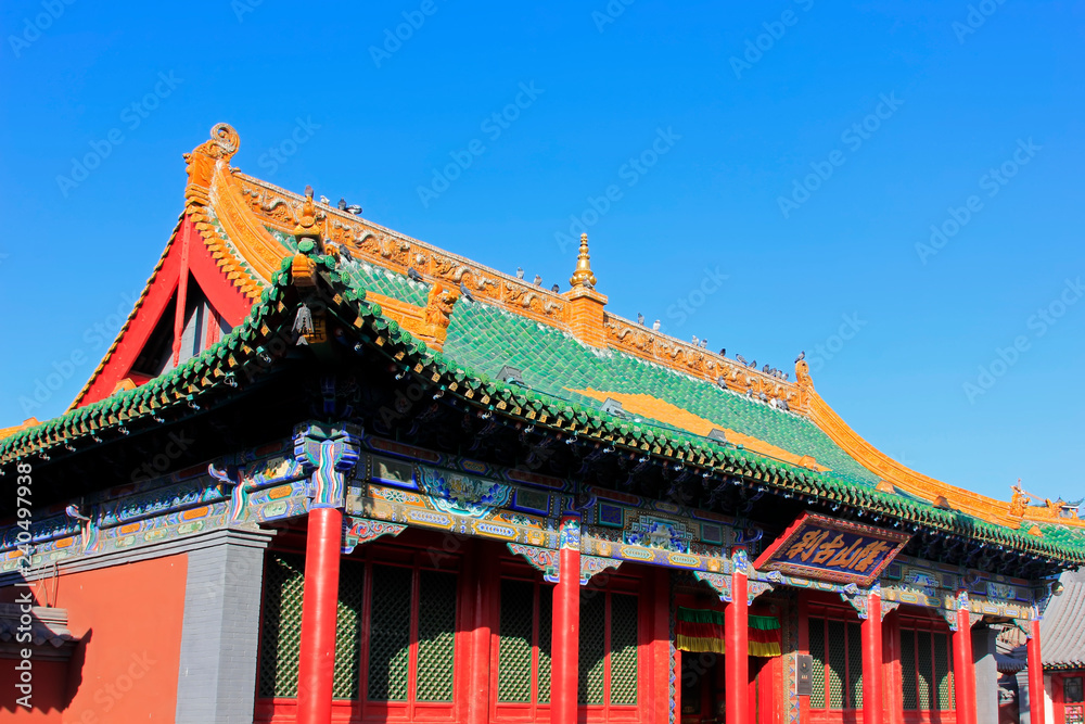 Bodhi palace before the temple in the Xilituzhao Lamasery, Hohhot city, Inner Mongolia autonomous region, China Bodhi palace before the temple in the Xilituzhao Lamasery, Hohhot city, Inner Mongolia autonomous region, China