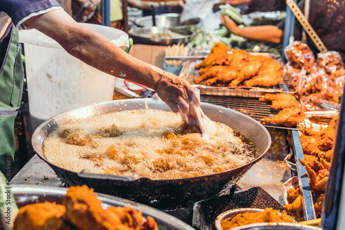 Street food in Bangkok, Thailand, Asia.