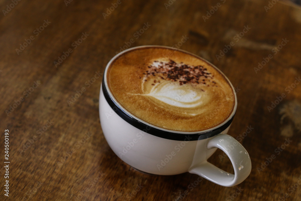 Hot Coffee on Table Hot Coffee on Table