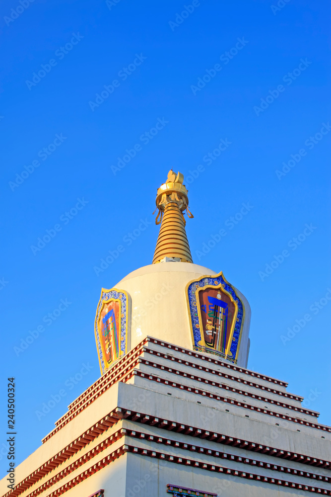 Khan treasure pagoda building scenery, Hohhot city, Inner Mongolia autonomous region, China
