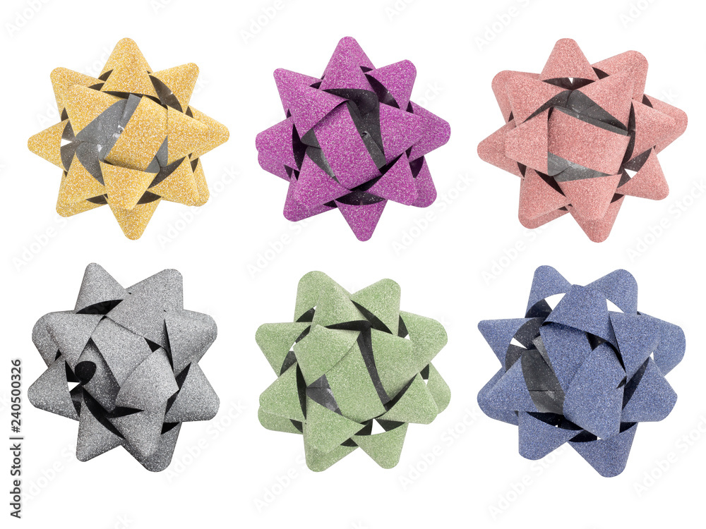 6 ribbons with clipping path on isolate background for decoration and use in various festivals. 6 ribbons with clipping path on isolate background for decoration and use in various festivals.