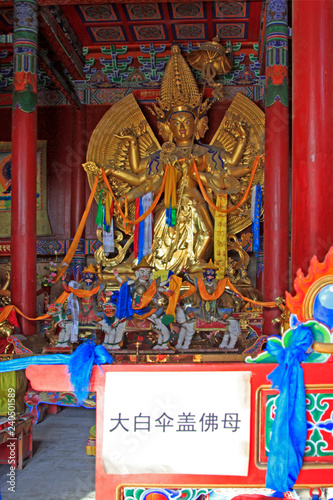 Big White Tara statue in Dazhao Lamasery, Hohhot city, Inner Mongolia autonomous region, China