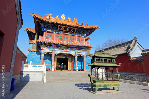 Dale palace building scenery in the Dazhao Lamasery, on February 6, 2015, Hohhot city, Inner Mongolia autonomous region, China