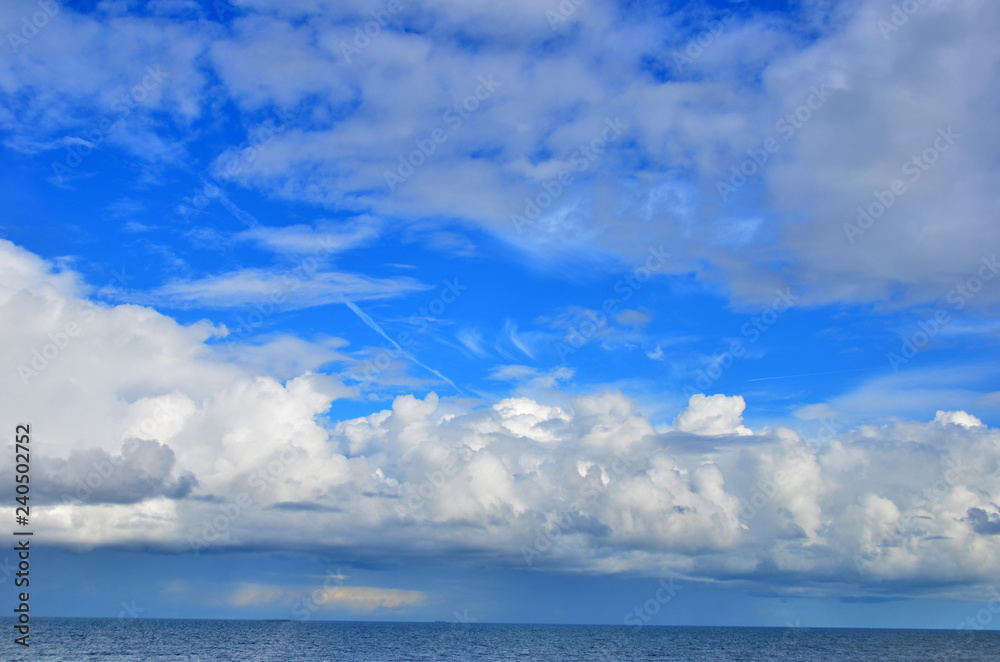 strahlender Himmel, Langeoog, Insel