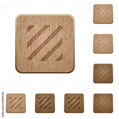 Texture wooden buttons
